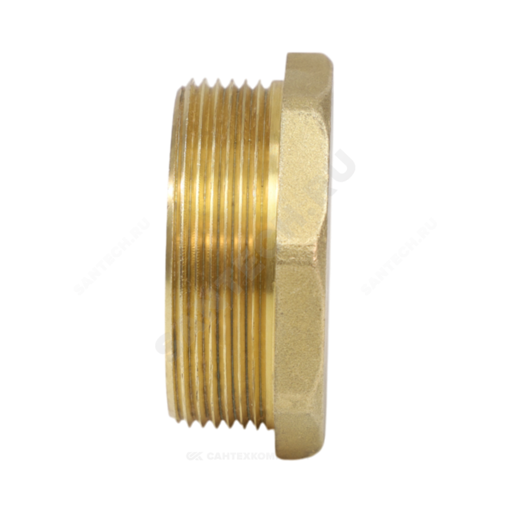 Заглушка латунь Ду 40 (1 1/2") НР VALFEX VF.583.L.112