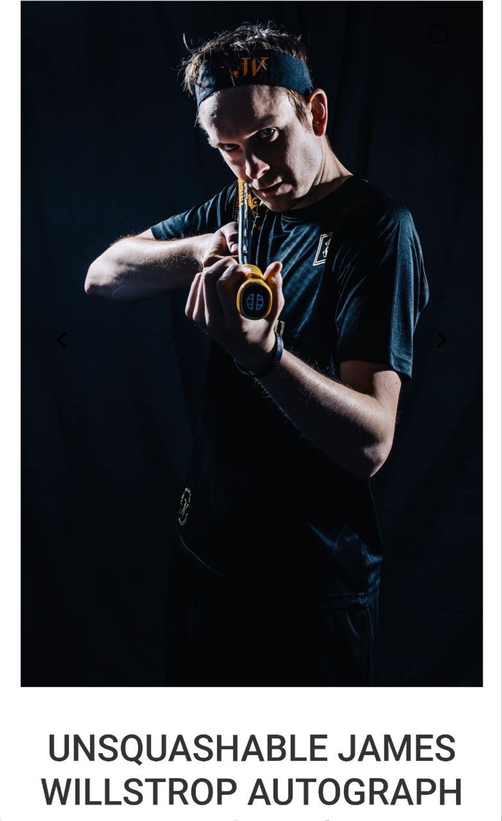 UNSQUASHABLE, JAMES WILLSTROP AUTOGRAPH, 120g, Squash Racket