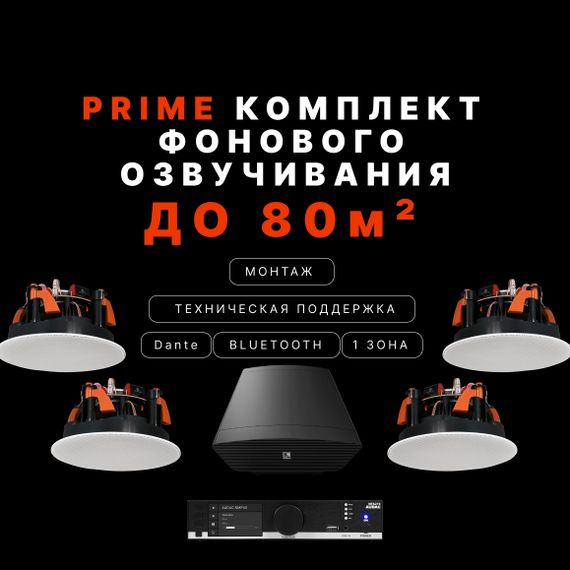 Премиум звук Audac для ресторана (до 60 м²)