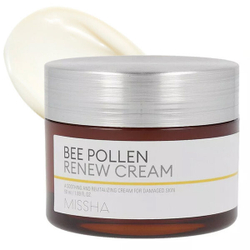 Восстанавливающий крем для лица с экстрактом прополиса Missha Bee Pollen Renew Cream, 50мл