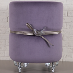 Банкетка Терра Эйри Confetti-Plum Античное серебро