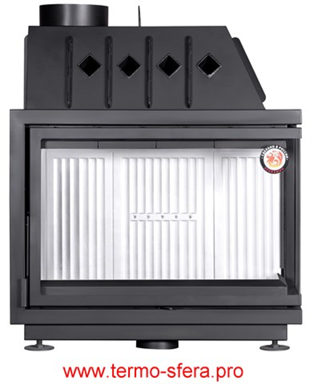 Каминная топка Экокамин Альфа 1000 R два стекла правая