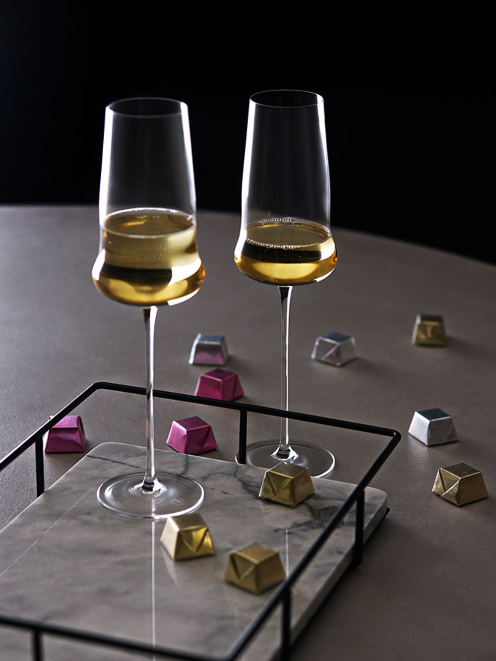 Набор бокалов для шампанского в подарочной упаковке Sense, 360 мл, 2 шт.