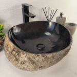 Раковина из речного камня RS-65395 50*42*15 0861