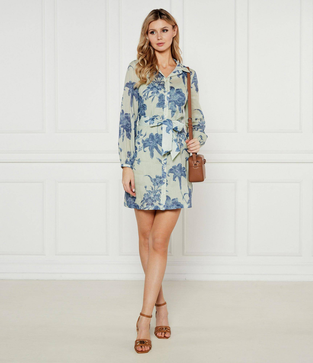 Платье с ремешком GUESS - голубой(W5GK65 WH6C0)