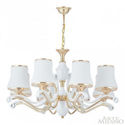 Подвесная люстра Arte Milano Florentia-3987 303987/8 Wh/Gd