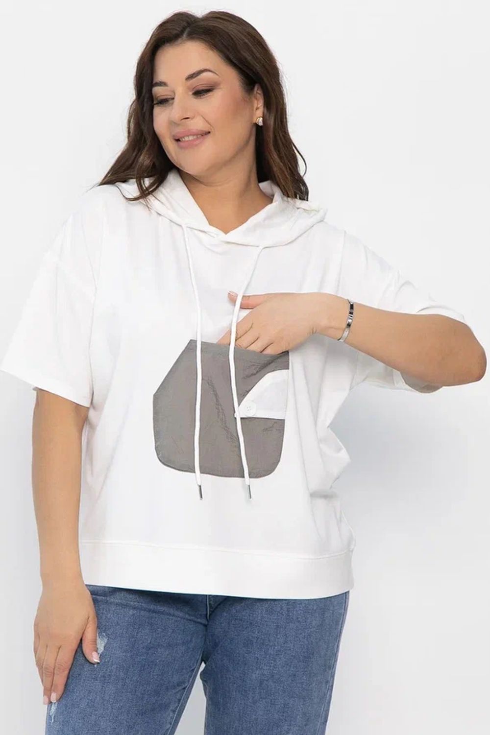 Блуза Мелика (белая) Б13939-1М LT Collection