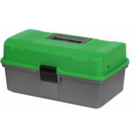 Ящик рыболова Helios двухполочный зеленый