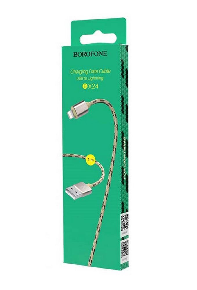 Кабель USB - Lightning BOROFONE BX24 (золото) 1м