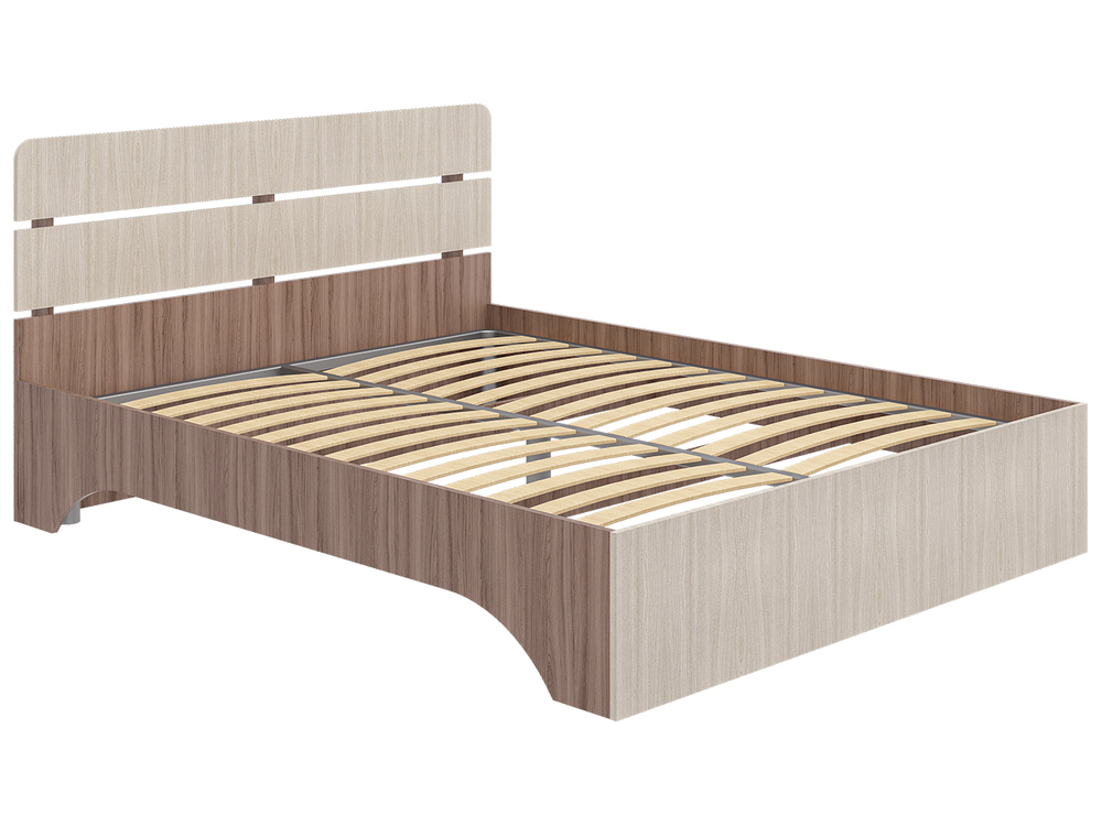 Кровать Джулия, спальное место 140х200, без основания Венге/Молоко