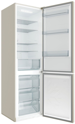 Холодильник двухкамерный Candy CCRN 6200C, Total No Frost, А, 370 л, кремовый