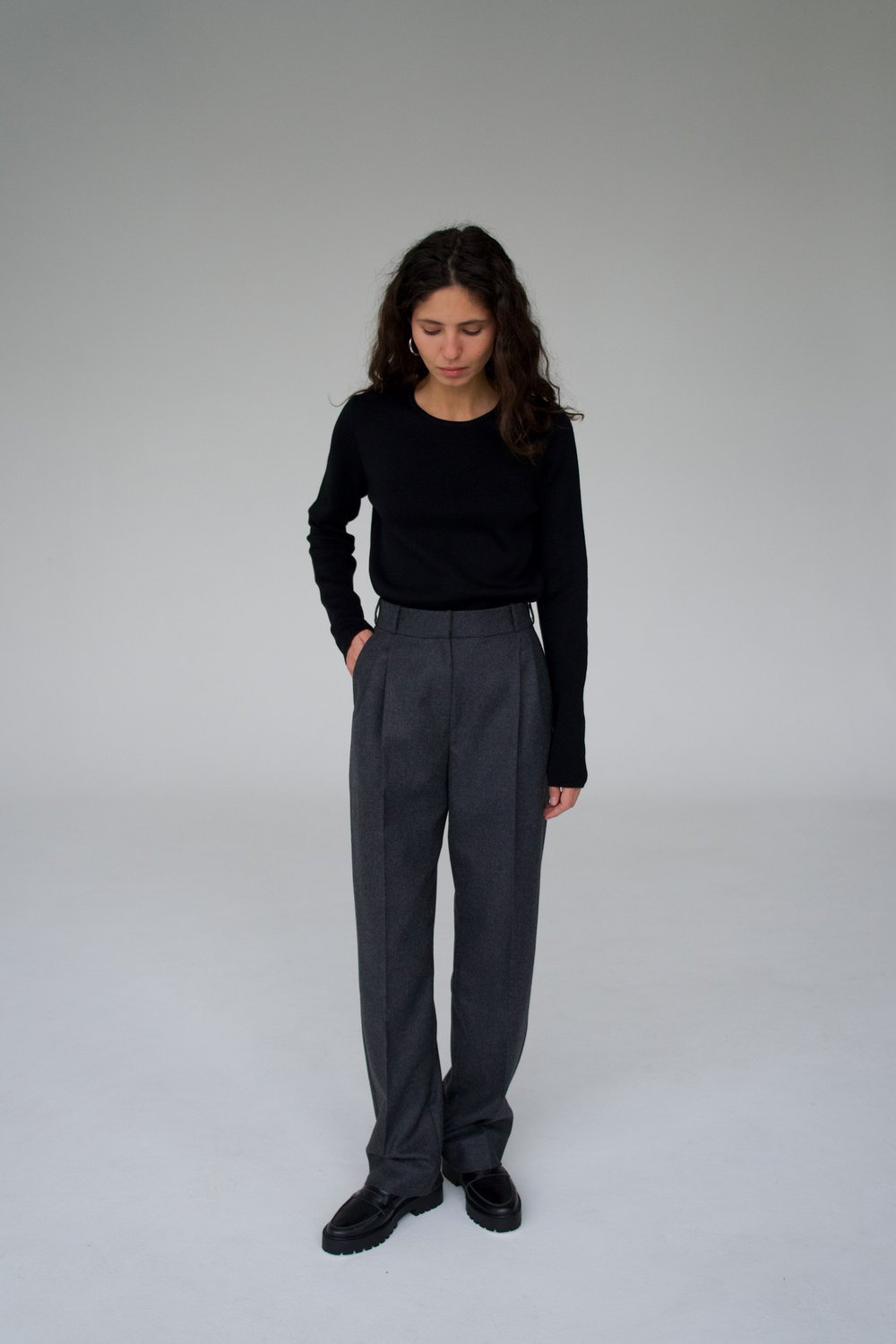 Брюки Gray из шерсти 100%