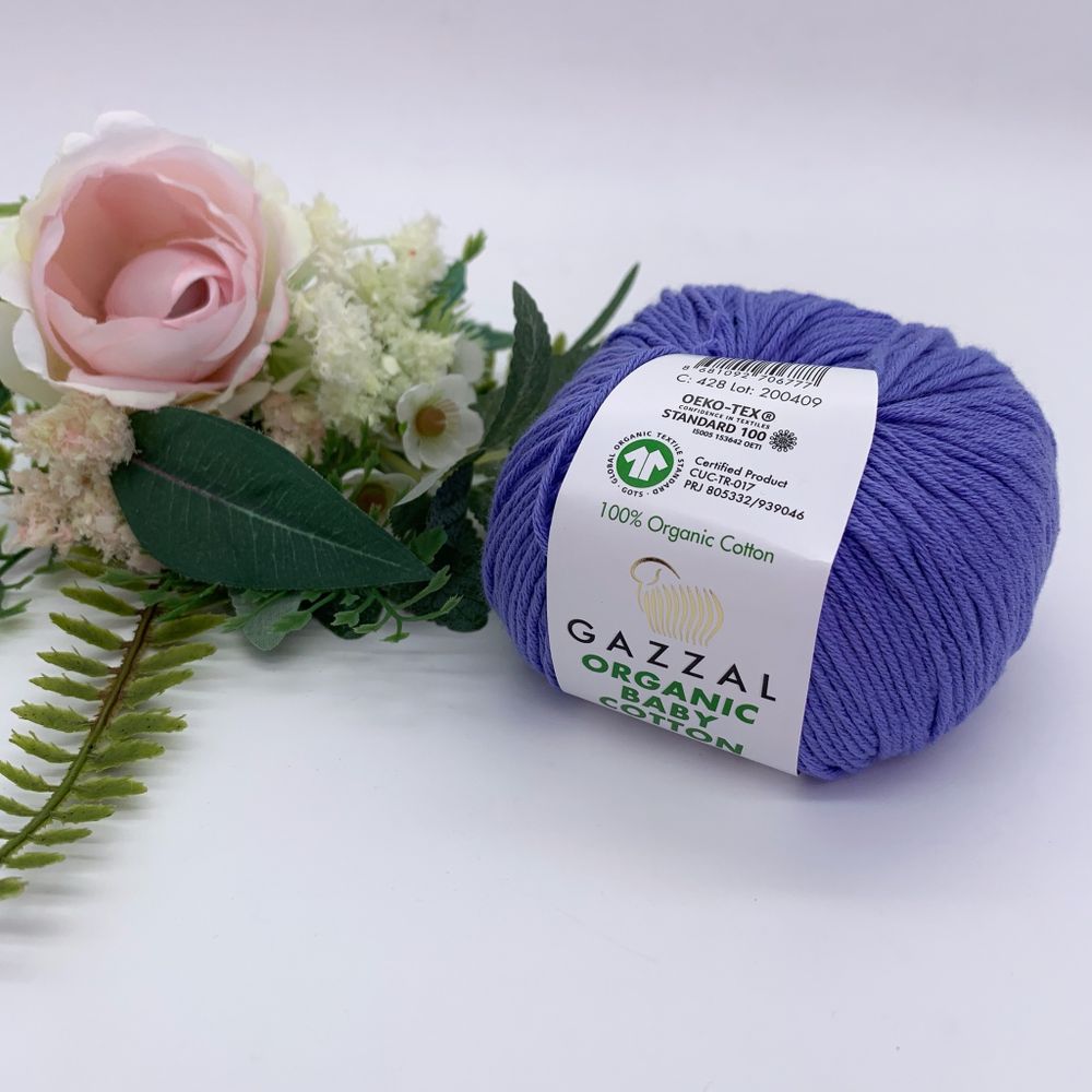 Gazzal арт. Organic baby cotton лаванда
