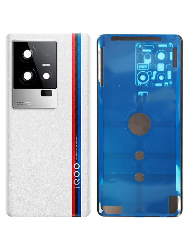 Задняя крышка для IQOO 11S белая (White) со стеклом камеры