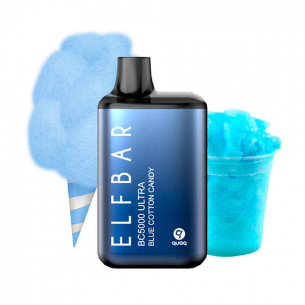 ОСДН Elf Bar 5000 Blue Cotton Candy (черника, сахарная вата)