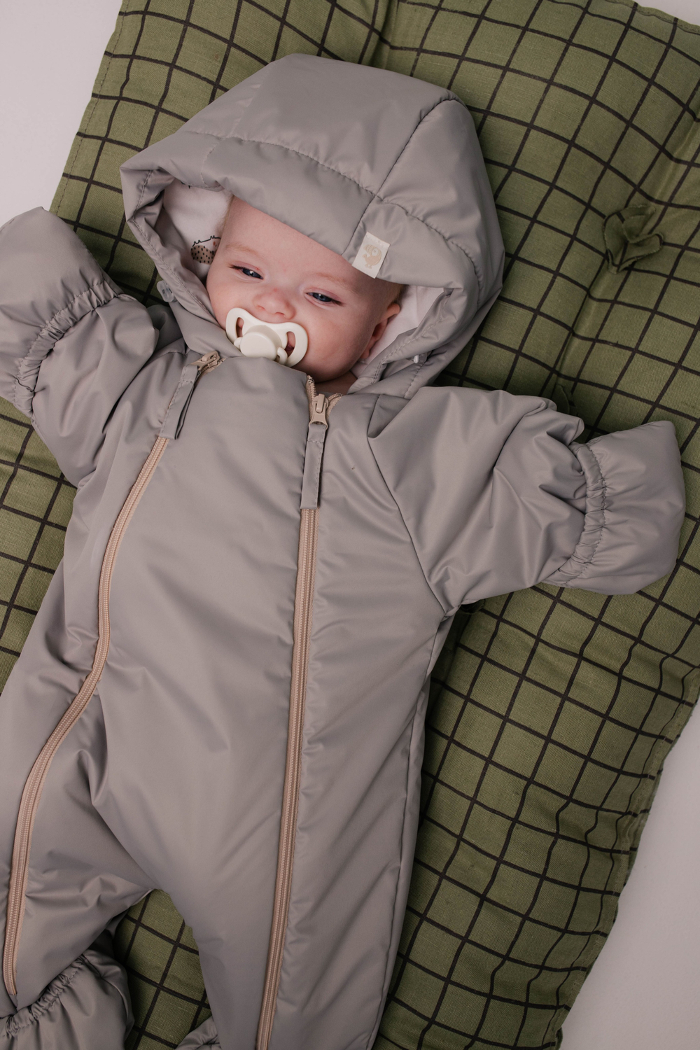 163-34 Комбинезон демисезонный (бежевый)