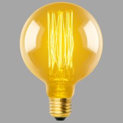 IL-V-G95-60-GOLDEN-E27 VW01 Лампа накаливания Vintage. Форма шар. Форма нити VW. Картон. ТМ Uniel