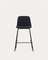 Полубарный стул Zunilda, черный с черными ножками