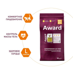 Корм для кошек AWARD Hairball & Indoor, 10 кг, утка и индейка