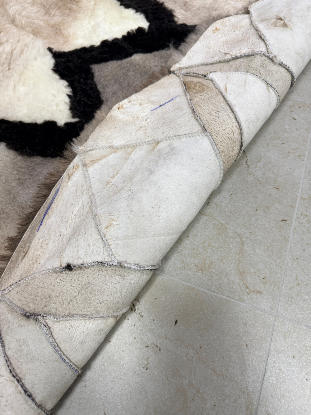 Ковер шкура натуральная овчина меховой