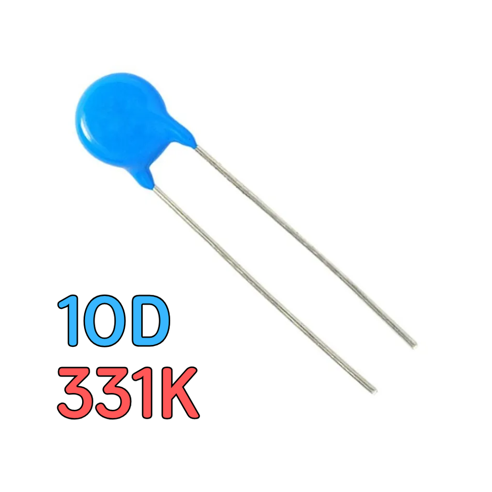 Варистор ZOV 10D331K - 330В 70Дж