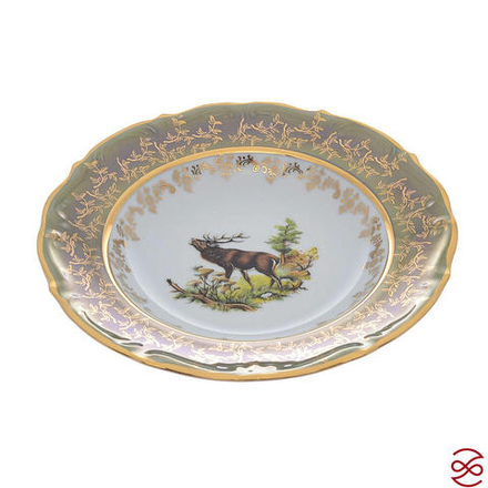 Набор глубоких тарелок Repast Охота зеленая Мария-тереза 23 см 6 шт