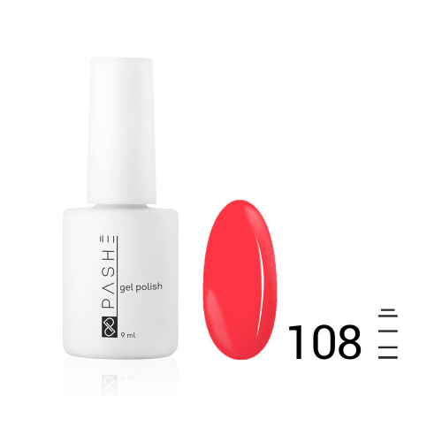 Цветной гель-лак PASHE №108, (9 мл)