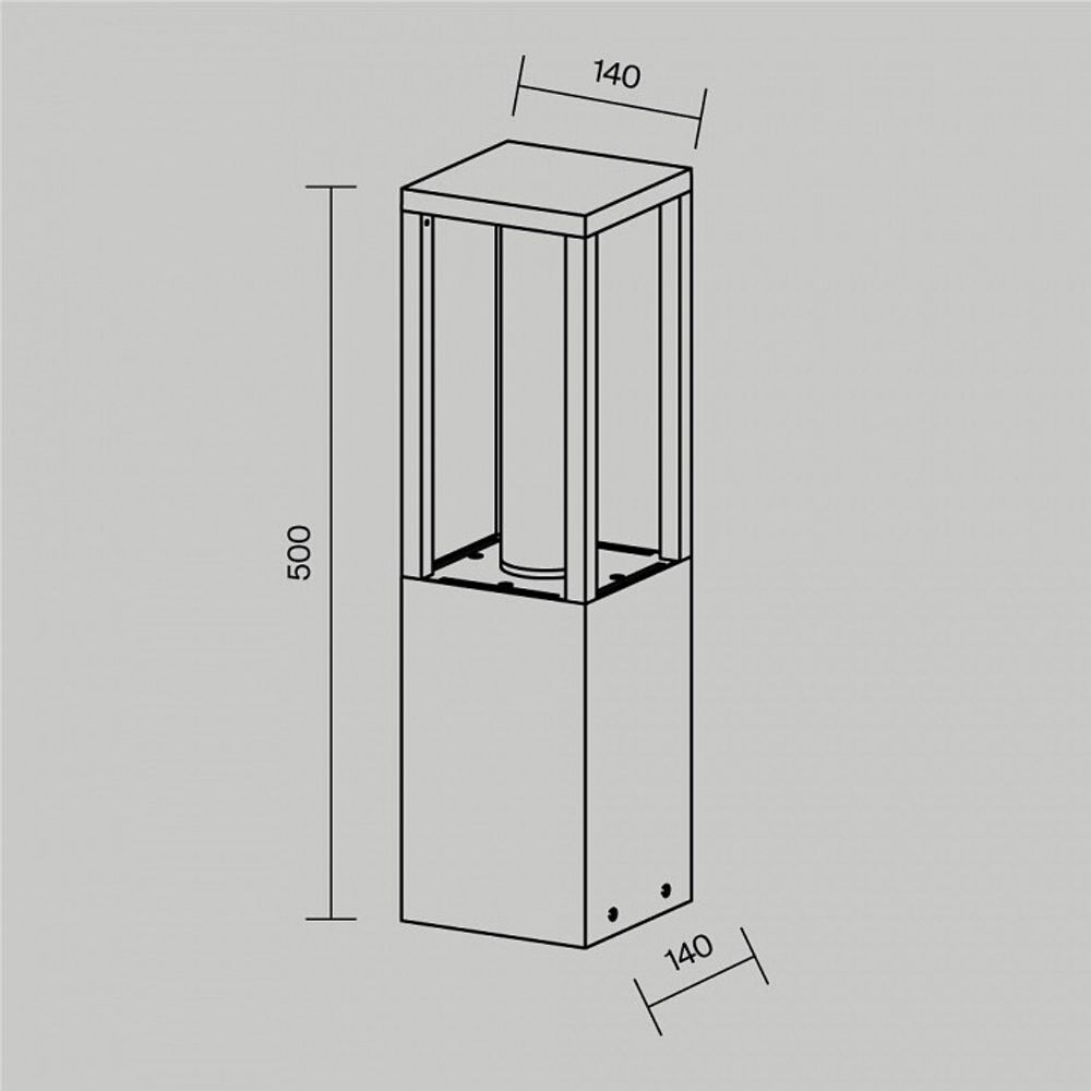 Наземный низкий светильник Maytoni Expo O480FL-L12B3K