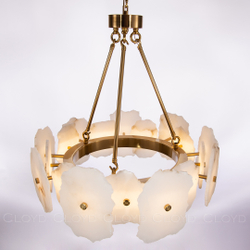Люстра Cloyd KNOSS-A C1 / Ø60 см - алебастр - латунь (арт.10919)