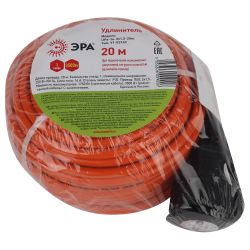 Удлинитель силовой ЭРА UPx-1e-3x1.5-20m в бухте c заземлением 1 розетка 20м ПВС 3х1.5мм2