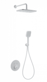 Душевая система с термостатом встраиваемая WONZON & WOGHAND, Белый матовый (WW-D2017-A-MW)