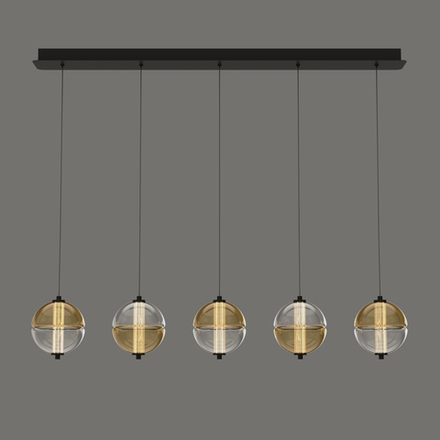 Подвесной светильник MD24022079-5B black/amber