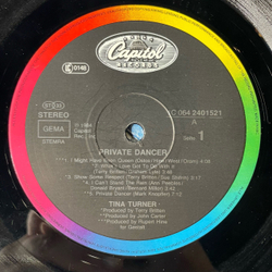 Винтажная виниловая пластинка LP Tina Turner Private Dancer (Germany 1984) I Might Have Been Queen