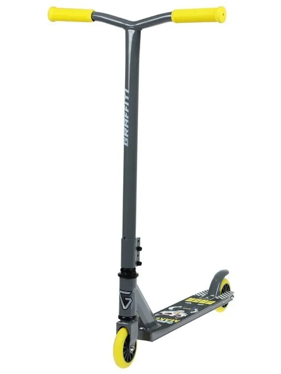Самокат трюковый GRAFFITI, колёса PU/пластик 100 мм, ABEC 9, жёсткость 85А