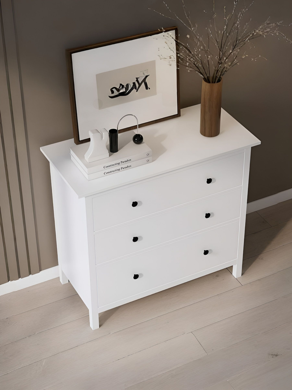 IKEA Комод HEMNES 8 ящиков, 160*95*50, белый, КЫМОР (ХЕМНЕС ИКЕА)