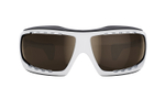 Спортивные очки LiP Typhoon / Gloss White - Black / Zeiss/ PA Polarized / Methane Brown Lens