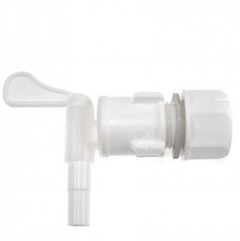 Кран пластиковый 3/4" с насадкой-дрожжеуловителем