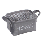 Корзина для хранения "Велюр", Д210 Ш160 В120, серый