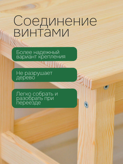 Табурет для кухни, 33х33х45, Одвар, деревянный, для кухни, сосна, IKEA
