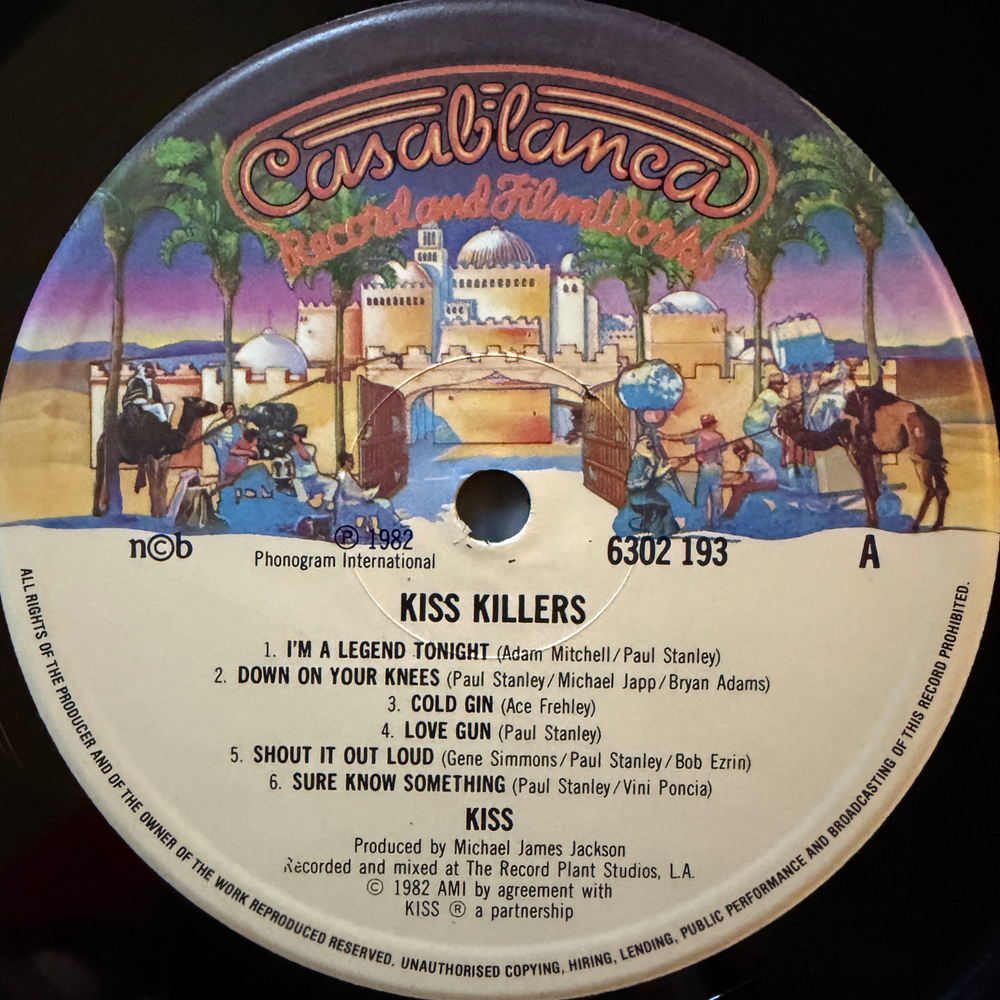 Kiss ‎– Killers (Скандинавия 1982г.) Т
