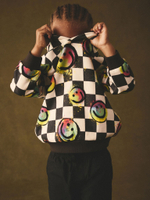 Толстовка с капюшоном для мальчика Next B72-462, Черный, Белый