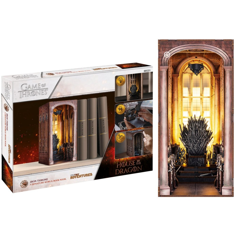 Конструктор-диорама Revell Tiny Adventures Book Nook 00531 Дом Дракона Железный трон DIY 91 деталь 00531 — фото 1