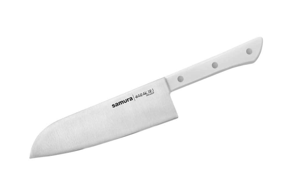 Нож кухонный Сантоку 17.5см Samura Harakiri SHR-0095W/Y
