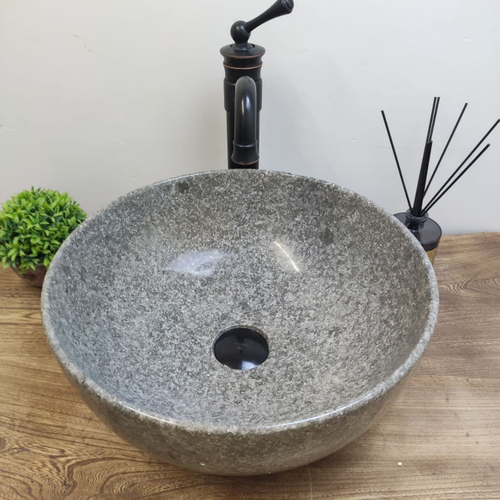 Раковина из мрамора Bowl Grey Tin Lip BM-61120 40*40*17