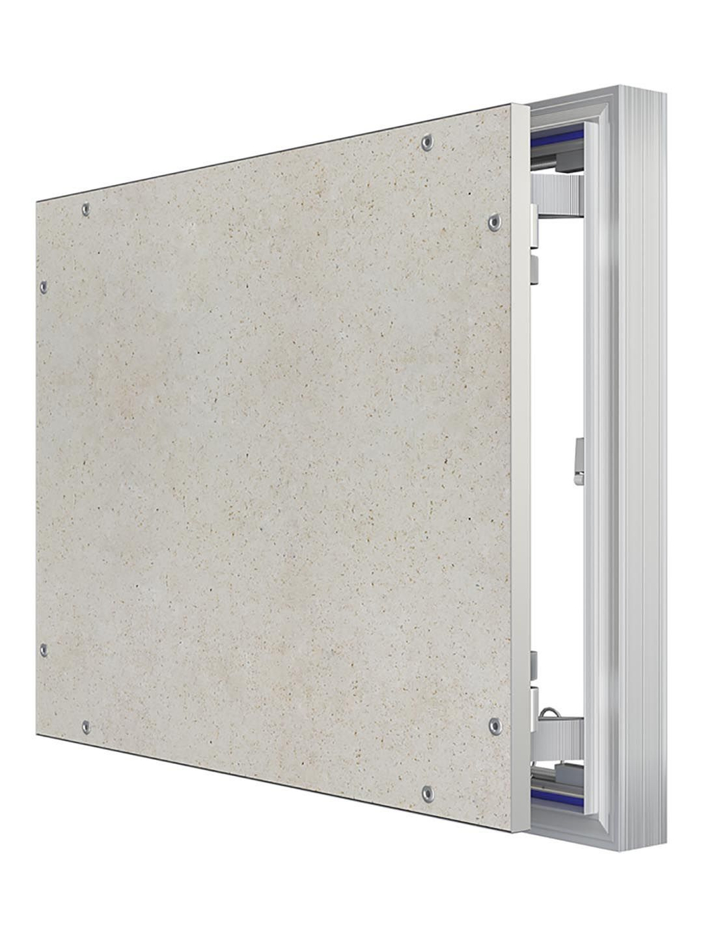 Люк ревизионный D Ceramo Optimum 500х400 скрыт.монтаж петля алюминий EVECS