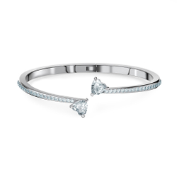 ATTRACT SOUL:BANGLE HEART CZWH/CRY/RHS M 5518814