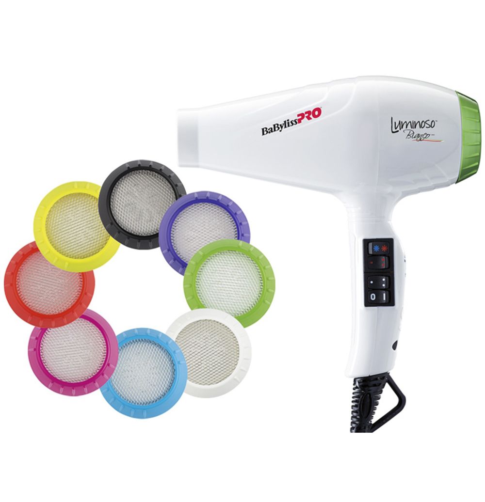 Профессиональный фен BaByliss PRO Luminoso Bianco Ionic BAB6350IE 2100w - 2