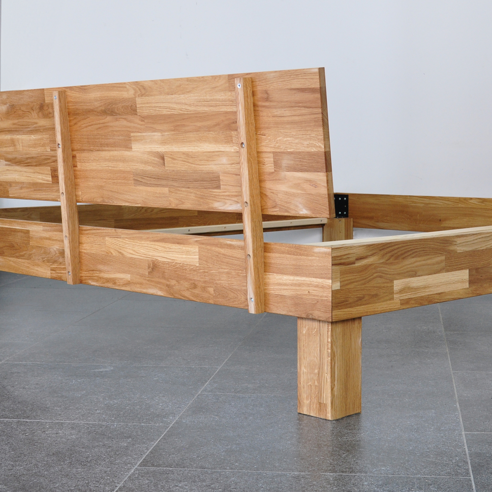 Кровать 200х200, Buona Vita, двуспальная, деревянная, из натурального дуба, Dipriz