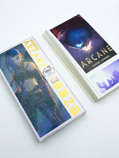 Набор открыток, карточек и наклеек "Аркейн / Arcane", 188 шт