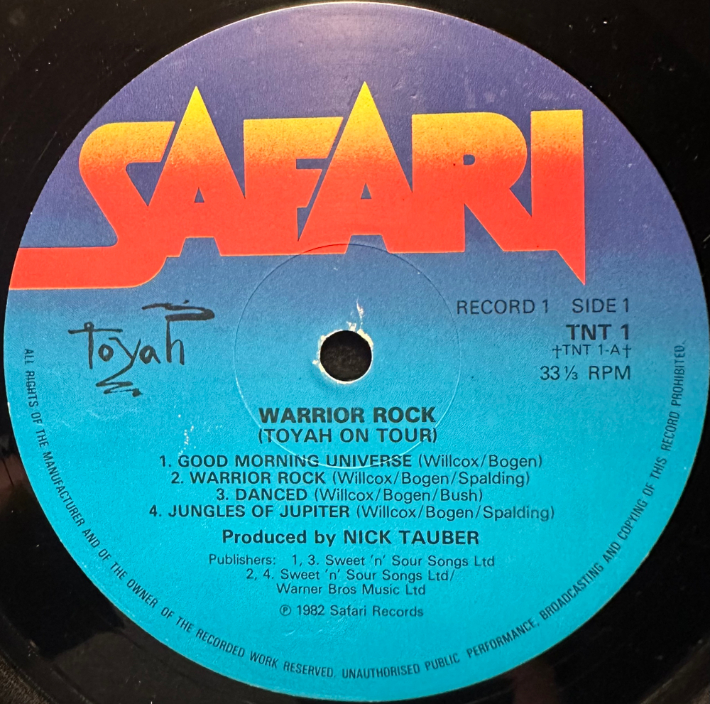 Toyah - Warrior Rock 2LP (Англия 1982г.)